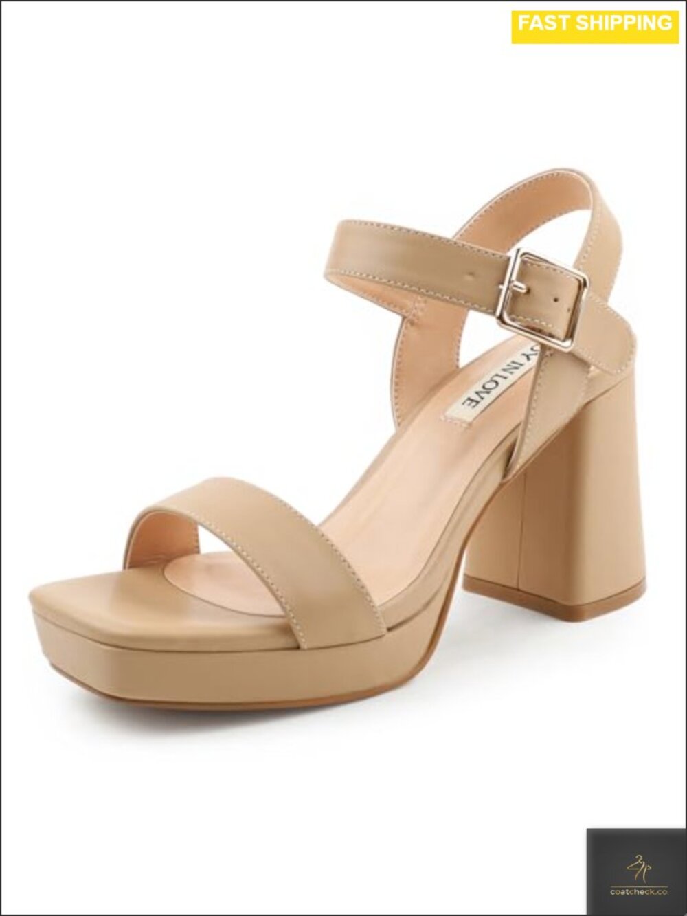 Women's Chunky Block Heel Platform Sandals Ankle Strap Open Toe Dress Shoes